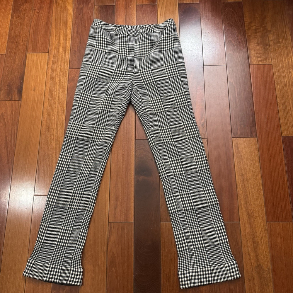 Escada Wool Blend Glen Plaid Pants Size:38(US Size:S) Women Strech - Picture 8 of 8